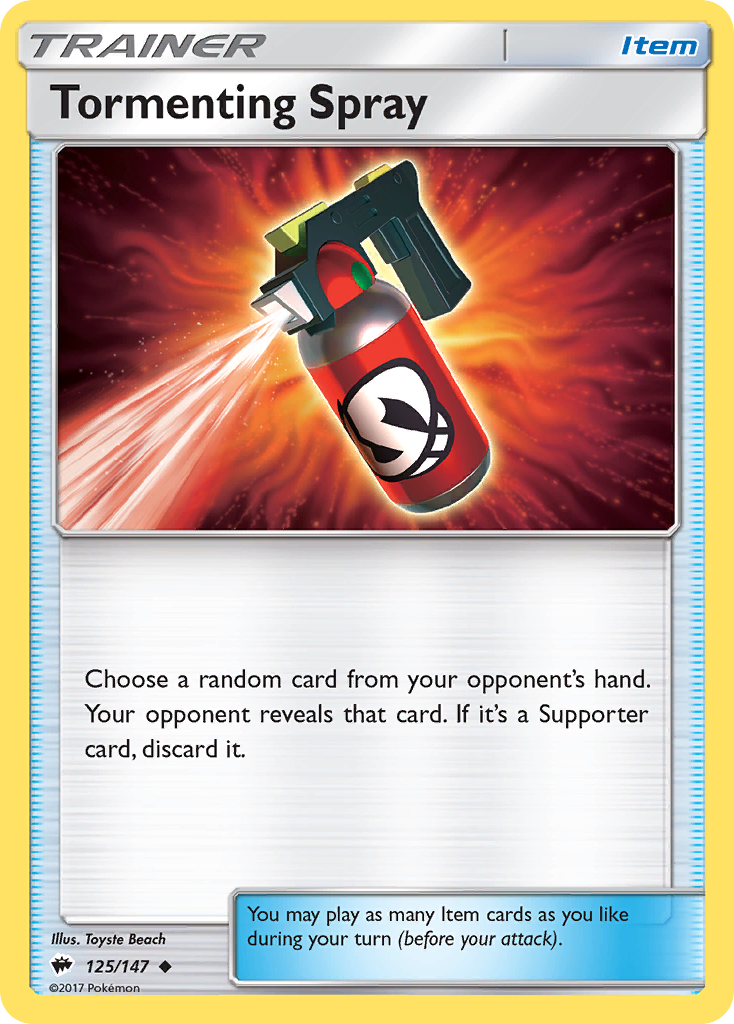 Tormenting Spray (125/147) [Sun & Moon: Burning Shadows] | Good Games Morley