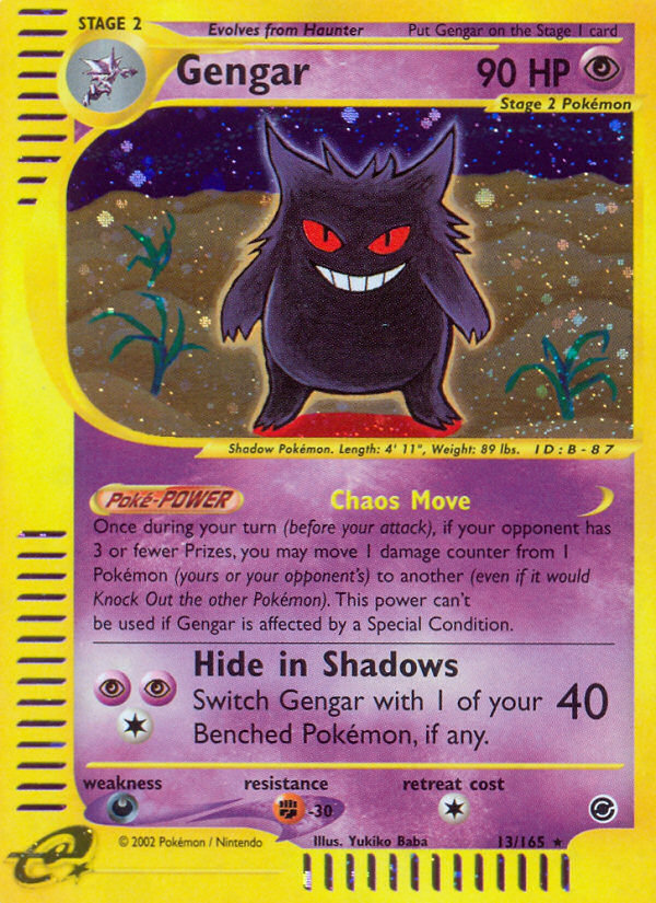 Gengar (13/165) [Expedition: Base Set] | Good Games Morley