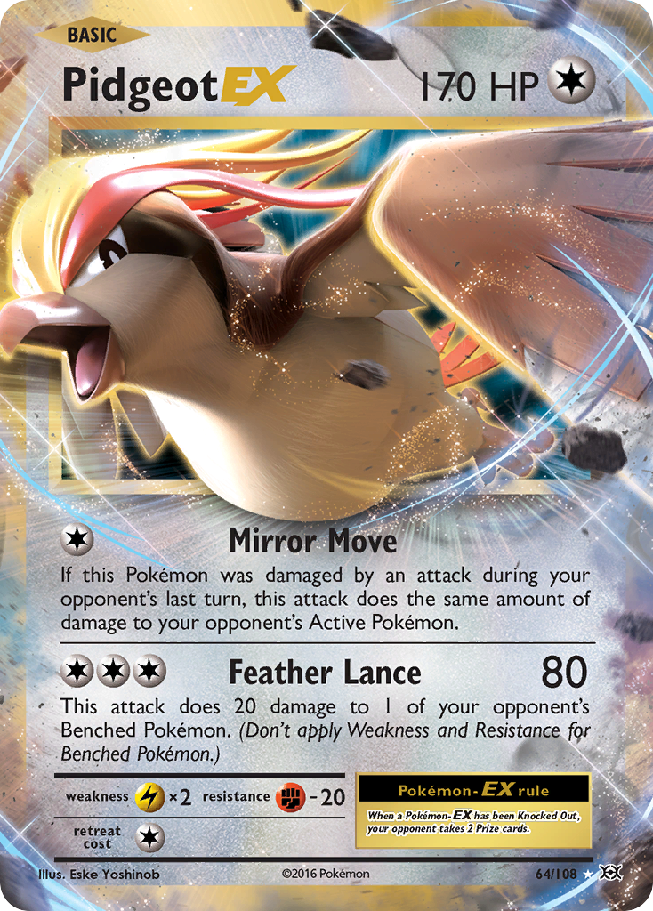 Pidgeot EX (64/108) [XY: Evolutions] | Good Games Morley