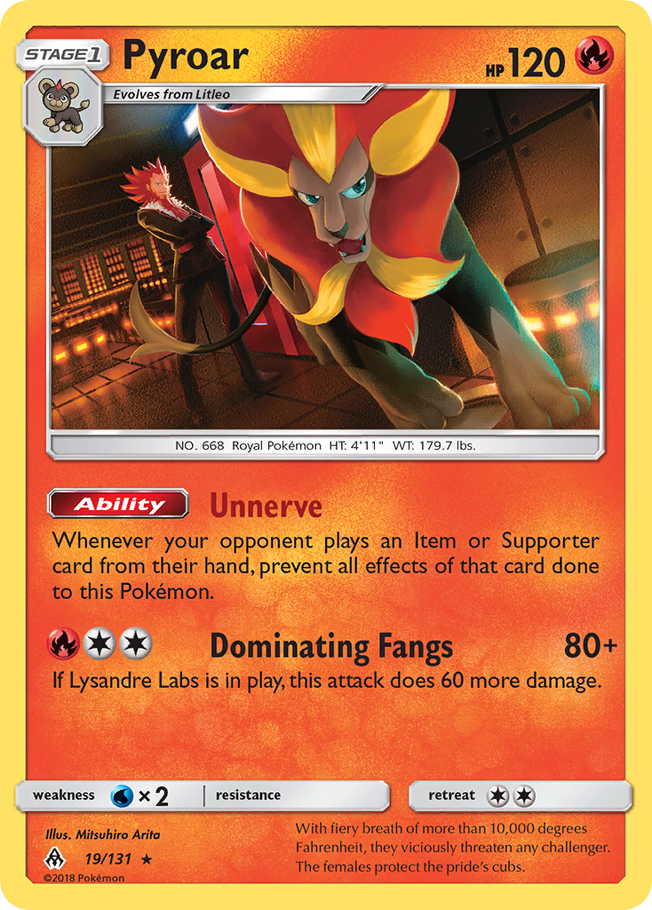 Pyroar (19/131) [Sun & Moon: Forbidden Light] | Good Games Morley