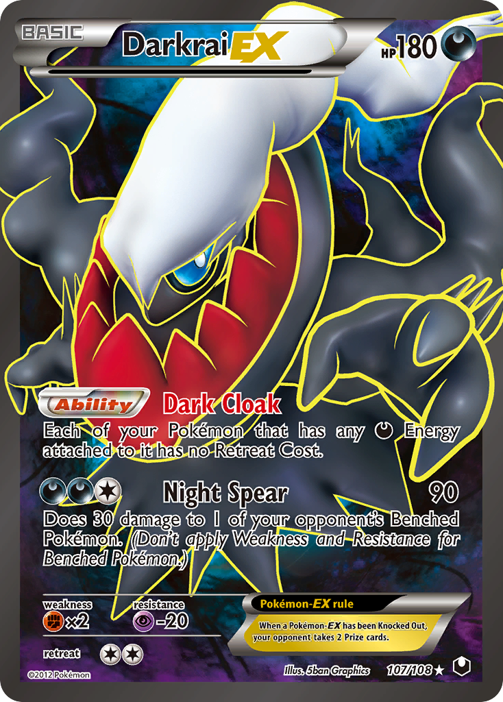 Darkrai EX (107/108) [Black & White: Dark Explorers] | Good Games Morley