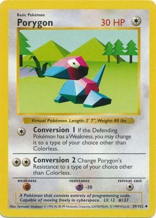 Porygon (39/102) [Base Set Shadowless Unlimited] | Good Games Morley