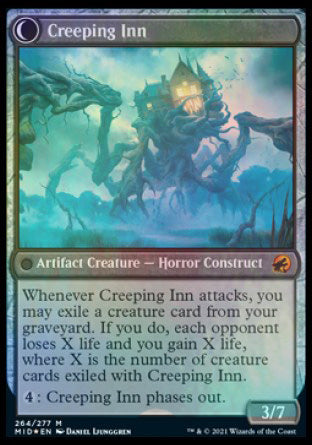 Hostile Hostel // Creeping Inn [Innistrad: Midnight Hunt Prerelease Promos] | Good Games Morley