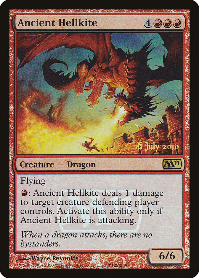Ancient Hellkite [Magic 2011 Prerelease Promos] | Good Games Morley
