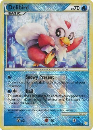 Delibird (39/123) (League Promo) [HeartGold & SoulSilver: Base Set] | Good Games Morley