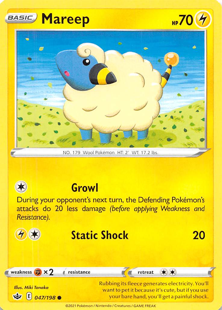 Mareep (047/198) [Sword & Shield: Chilling Reign] | Good Games Morley