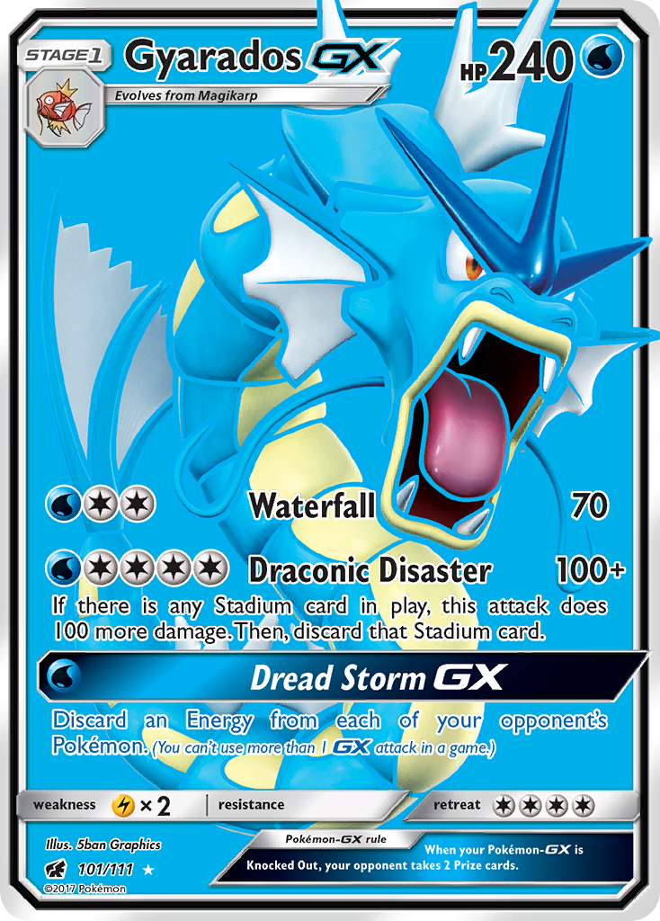 Gyarados GX (101/111) [Sun & Moon: Crimson Invasion] | Good Games Morley