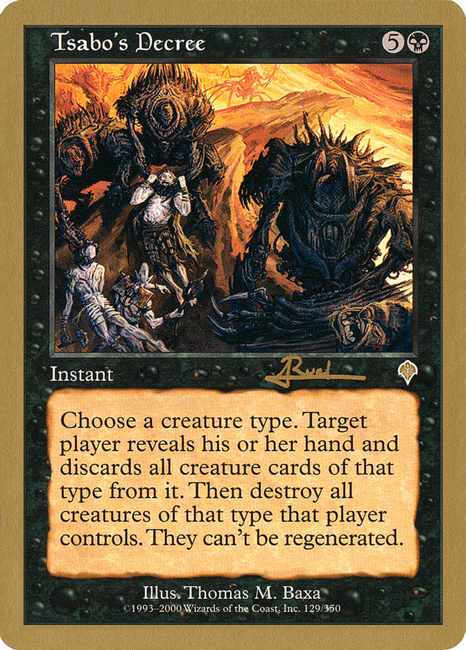 Tsabo's Decree (Antoine Ruel) [World Championship Decks 2001] | Good Games Morley