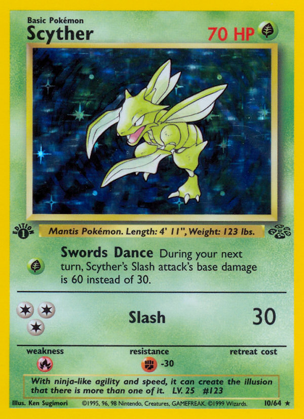 Scyther (10/64) [Jungle 1st Edition] | Good Games Morley