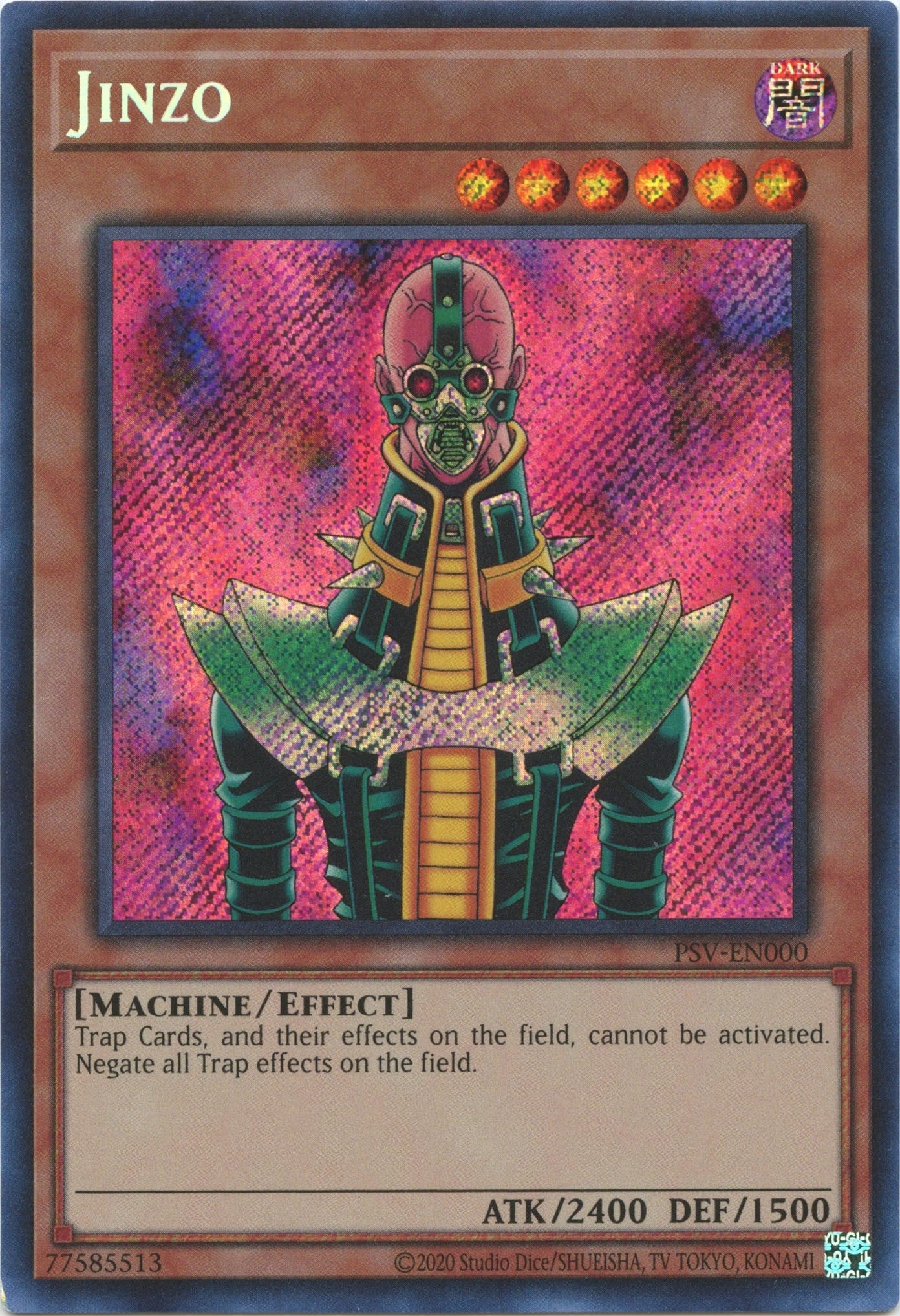 Jinzo (25th Anniversary) [PSV-EN000] Secret Rare | Good Games Morley