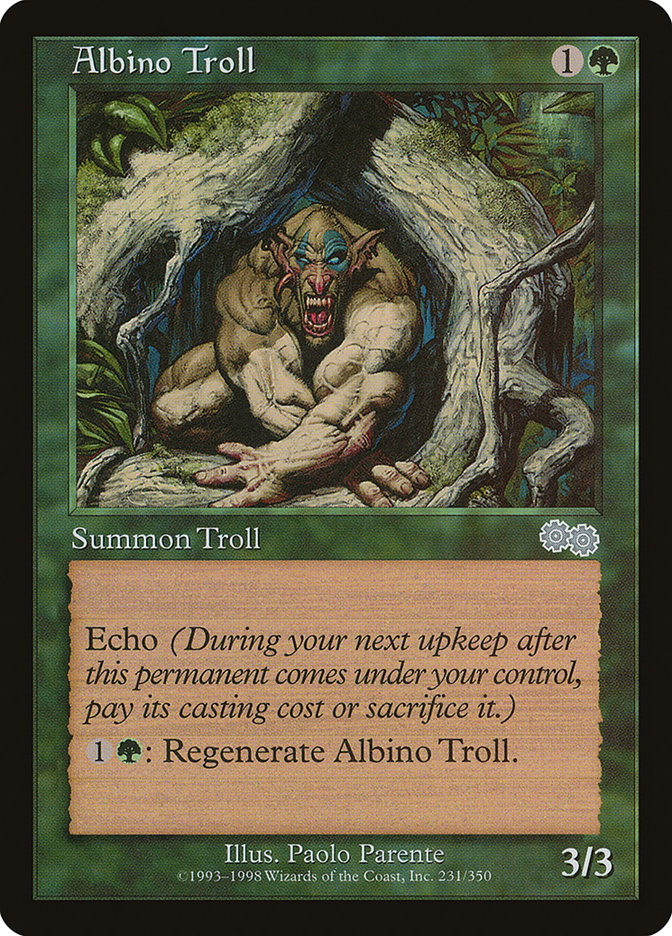 Albino Troll [Urza's Saga] | Good Games Morley