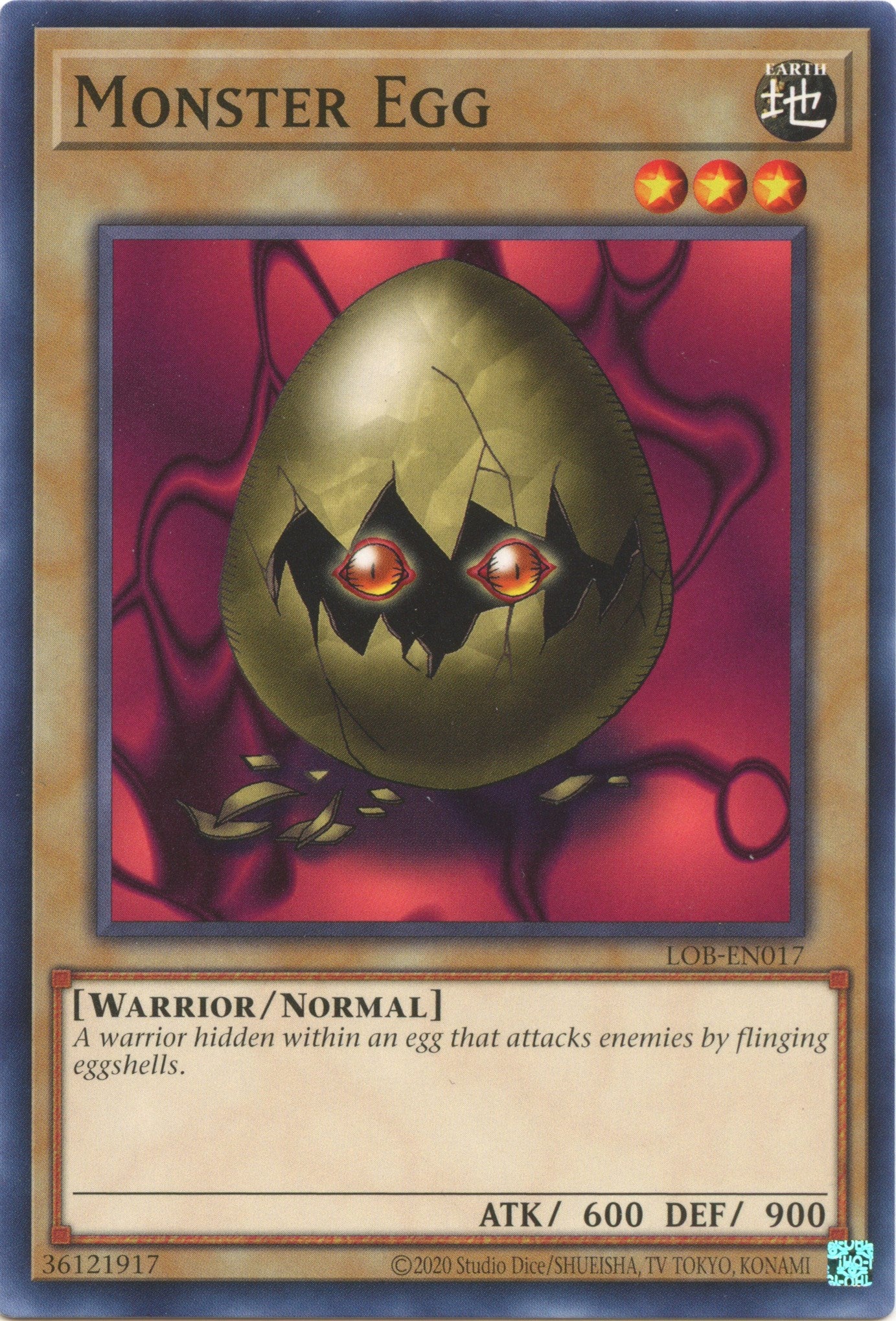 Monster Egg (25th Anniversary) [LOB-EN017] Common | Good Games Morley
