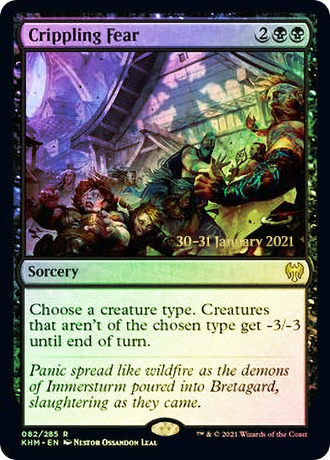 Crippling Fear [Kaldheim Prerelease Promos] | Good Games Morley