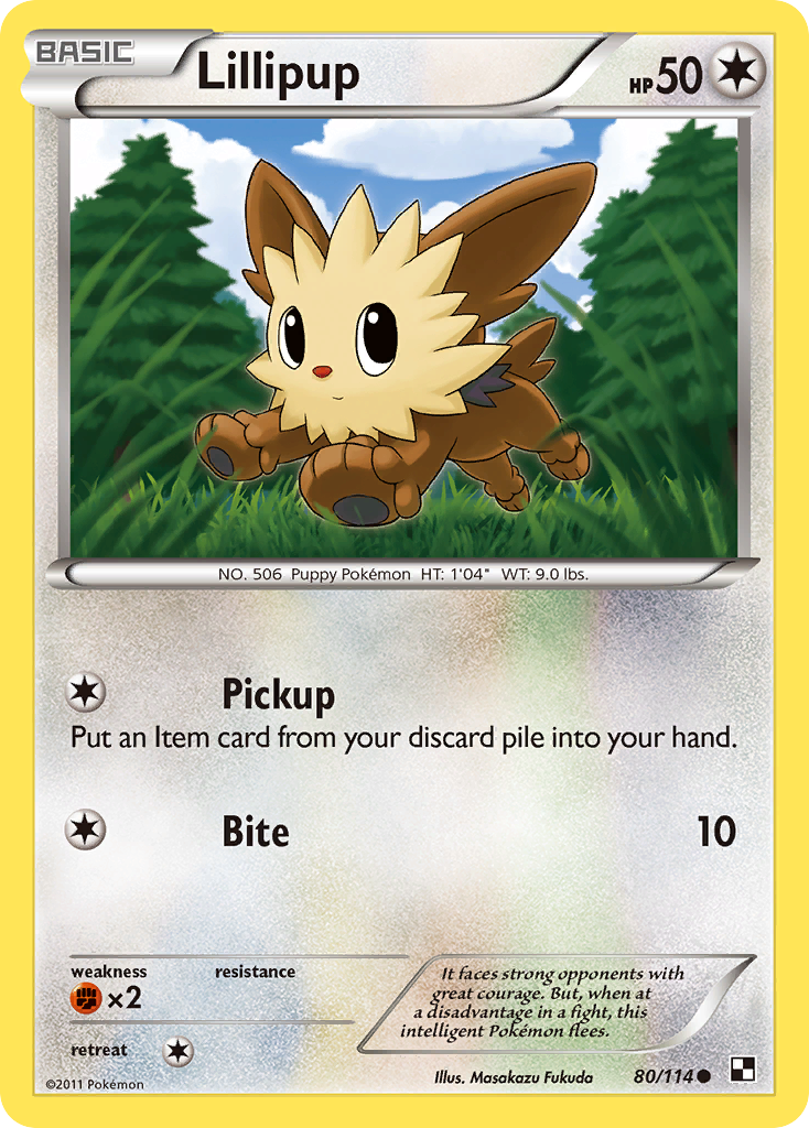 Lillipup (80/114) [Black & White: Base Set] | Good Games Morley