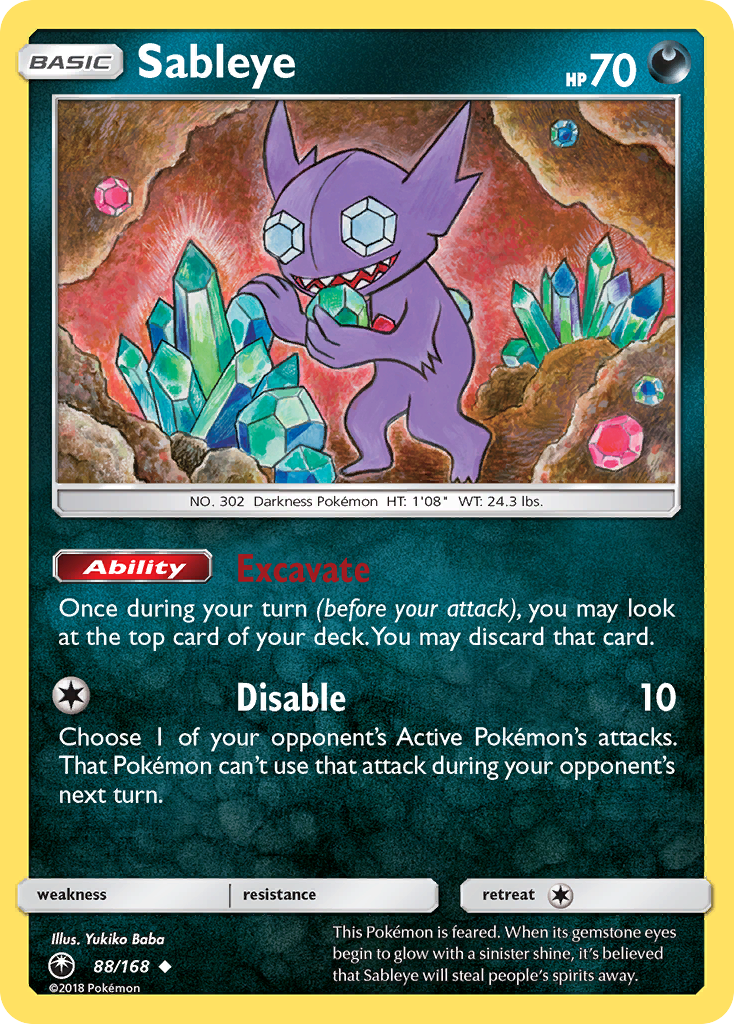 Sableye (88/168) [Sun & Moon: Celestial Storm] | Good Games Morley