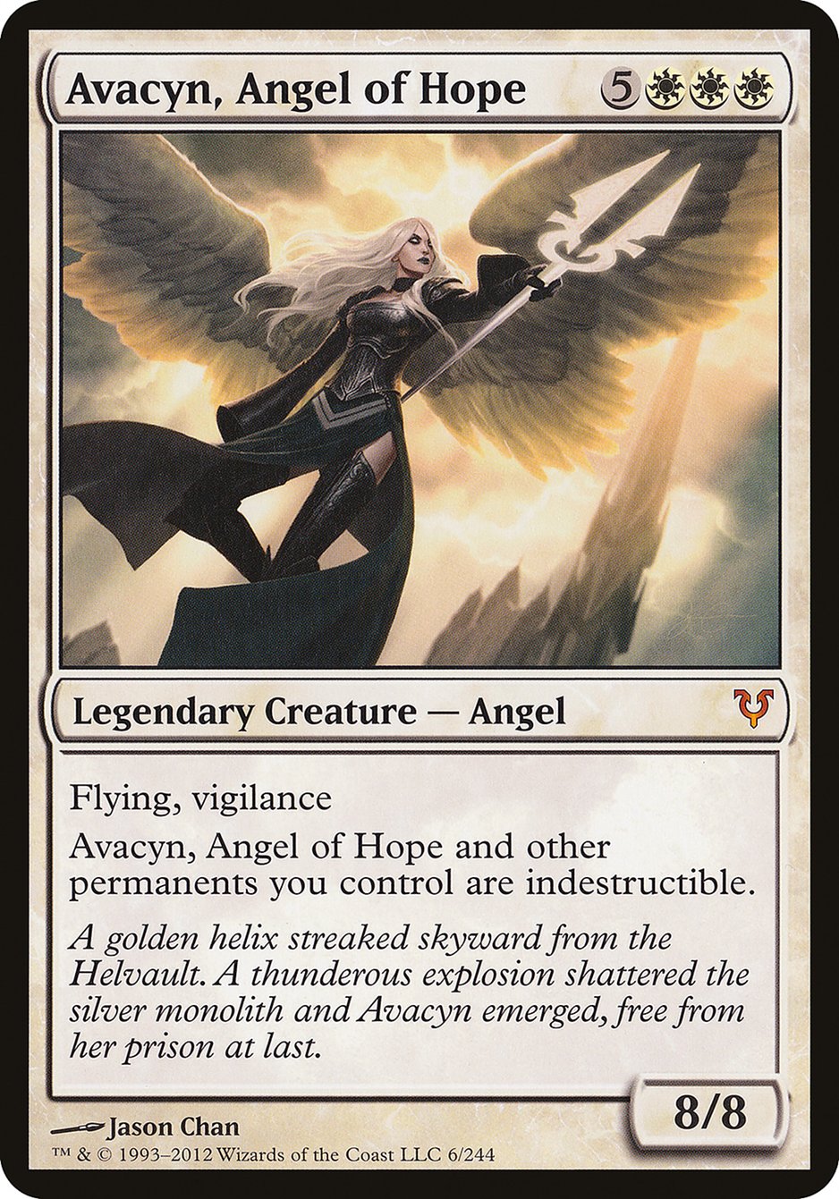 Avacyn, Angel of Hope (Oversized) [Open the Helvault] | Good Games Morley