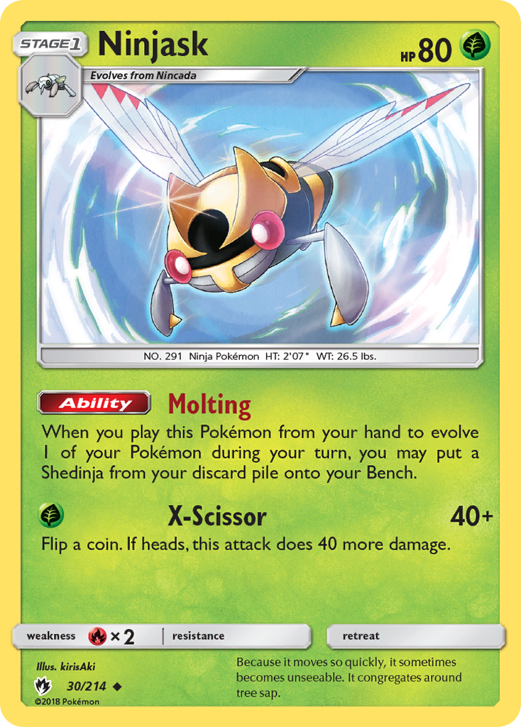 Ninjask (30/214) [Sun & Moon: Lost Thunder] | Good Games Morley