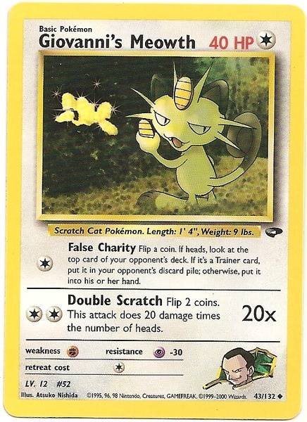 Giovanni's Meowth (43/132) [Gym Challenge Unlimited] | Good Games Morley
