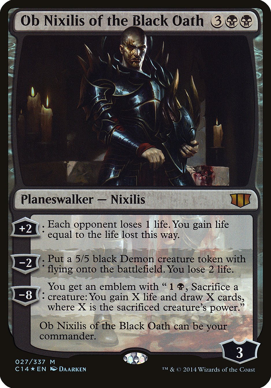 Ob Nixilis of the Black Oath (Oversized) [Commander 2014 Oversized] | Good Games Morley