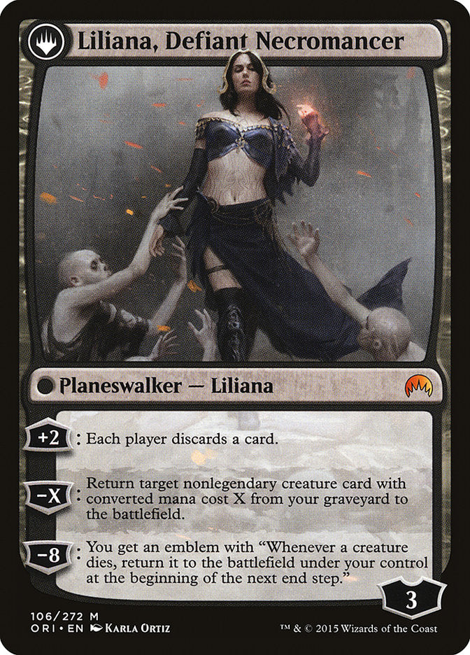 Liliana, Heretical Healer // Liliana, Defiant Necromancer [Magic Origins] | Good Games Morley