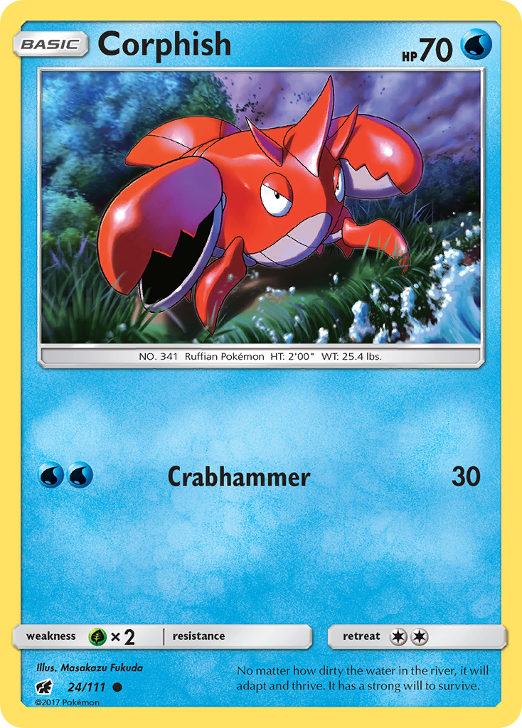 Corphish (24/111) [Sun & Moon: Crimson Invasion] | Good Games Morley