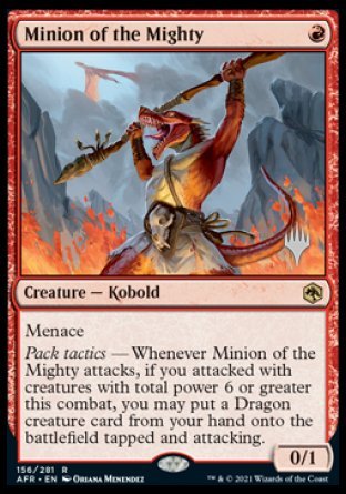 Minion of the Mighty (Promo Pack) [Dungeons & Dragons: Adventures in the Forgotten Realms Promos] | Good Games Morley