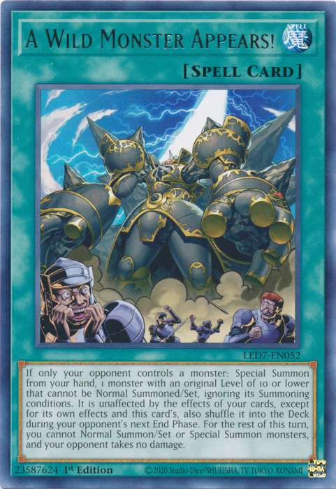 A Wild Monster Appears! [LED7-EN052] Rare | Good Games Morley