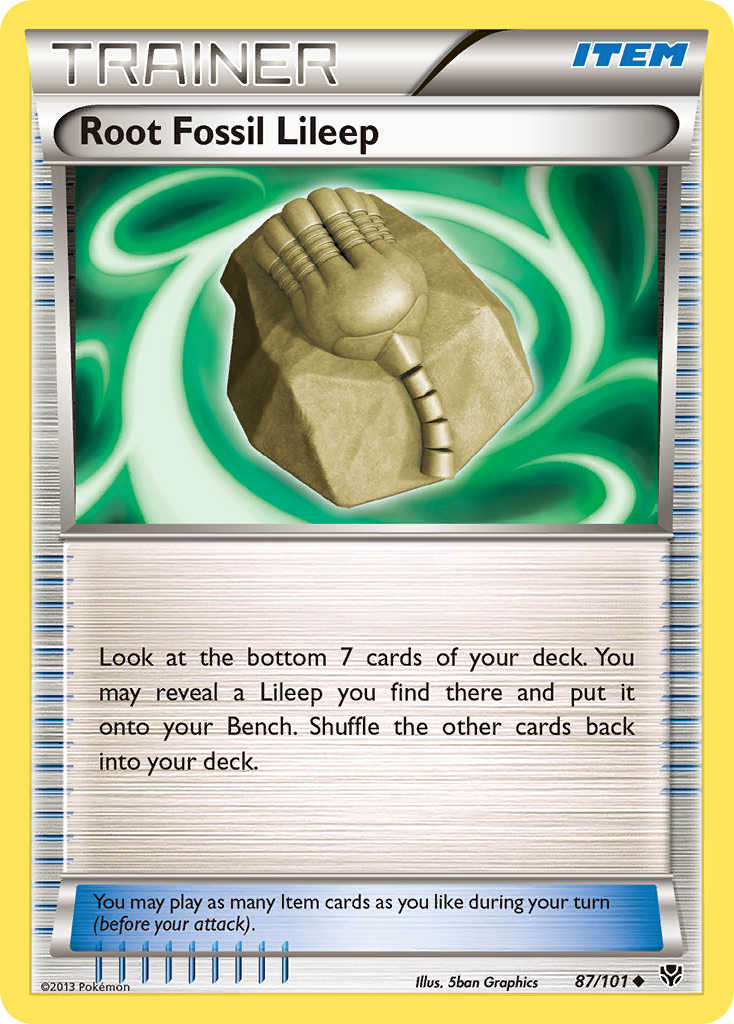 Root Fossil Lileep (87/101) [Black & White: Plasma Blast] | Good Games Morley