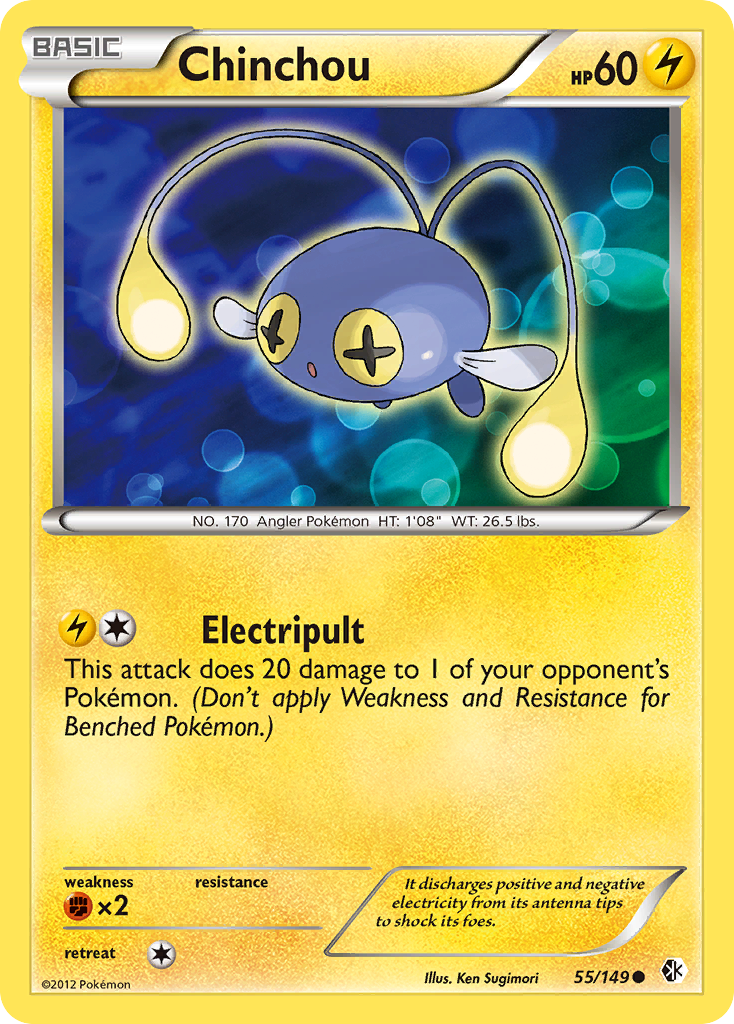 Chinchou (55/149) [Black & White: Boundaries Crossed] | Good Games Morley