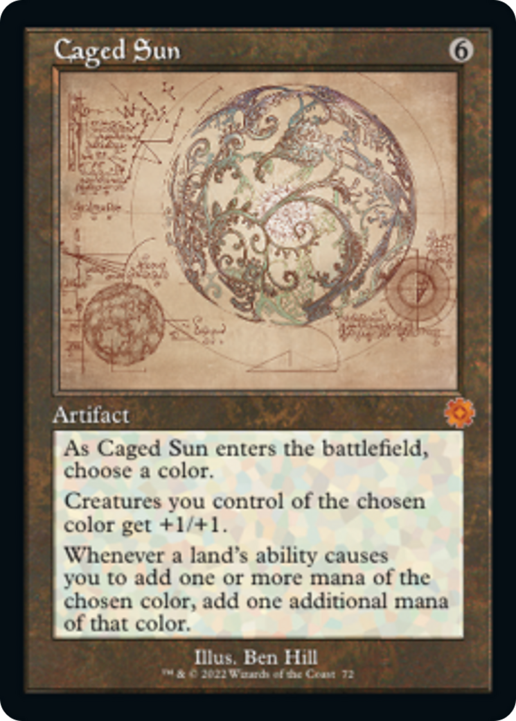 Caged Sun (Retro Schematic) [The Brothers' War Retro Artifacts] | Good Games Morley