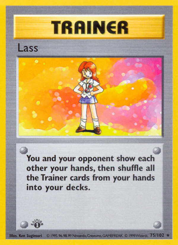 Lass (75/102) (Shadowless) [Base Set 1st Edition] | Good Games Morley