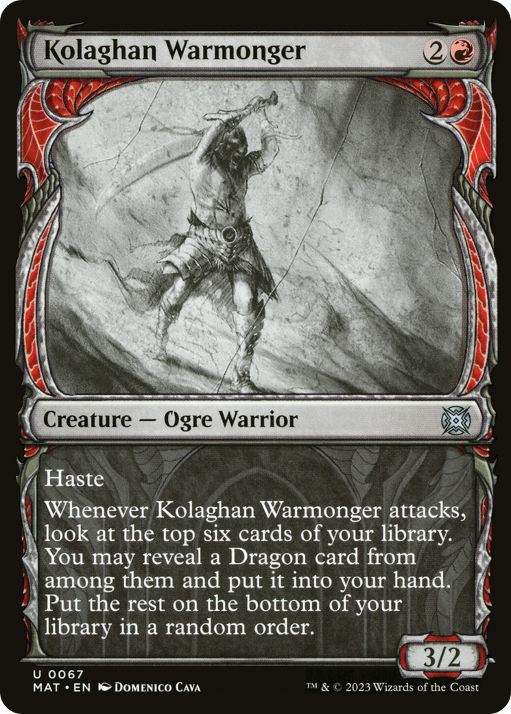 Kolaghan Warmonger (Showcase) [March of the Machine: The Aftermath] | Good Games Morley