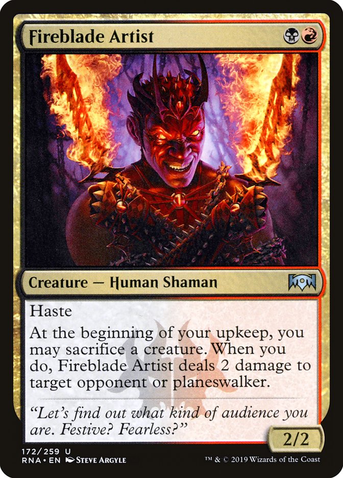 Fireblade Artist [Ravnica Allegiance] | Good Games Morley