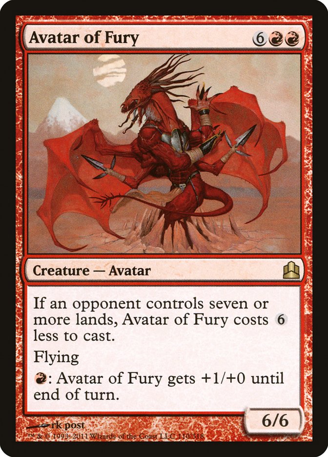 Avatar of Fury [Commander 2011] | Good Games Morley