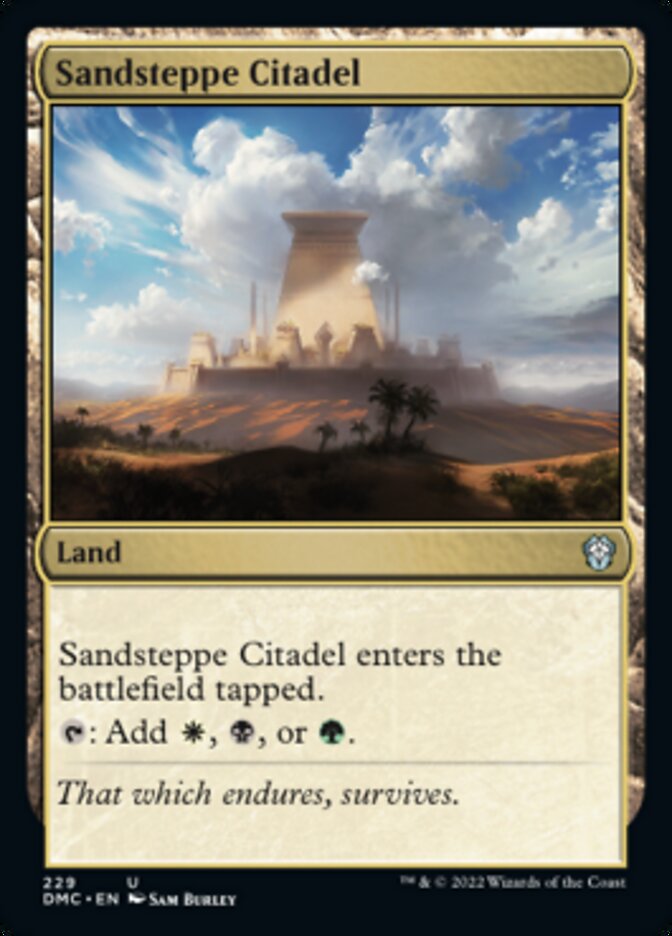 Sandsteppe Citadel [Dominaria United Commander] | Good Games Morley
