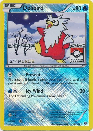 Delibird (38/149) (League Promo 2nd Place) [Black & White: Boundaries Crossed] | Good Games Morley