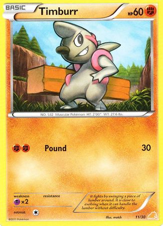 Timburr (11/30) [Black & White: Trainer Kit - Excadrill] | Good Games Morley