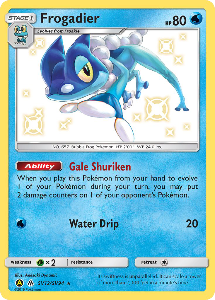Frogadier (SV12/SV94) [Sun & Moon: Hidden Fates - Shiny Vault] | Good Games Morley