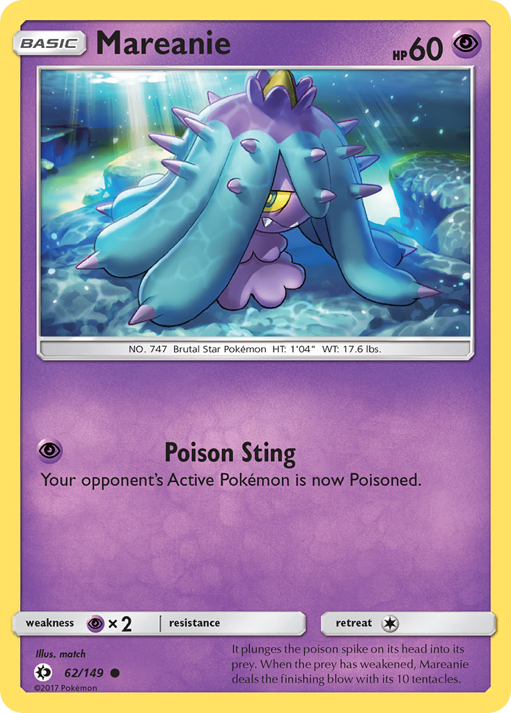 Mareanie (62/149) [Sun & Moon: Base Set] | Good Games Morley