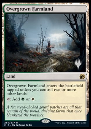 Overgrown Farmland (Promo Pack) [Innistrad: Midnight Hunt Promos] | Good Games Morley