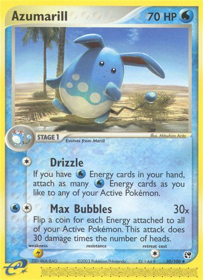 Azumarill (30/100) [EX: Sandstorm] | Good Games Morley