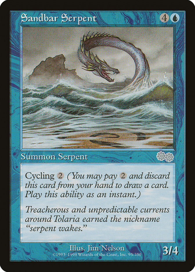 Sandbar Serpent [Urza's Saga] | Good Games Morley