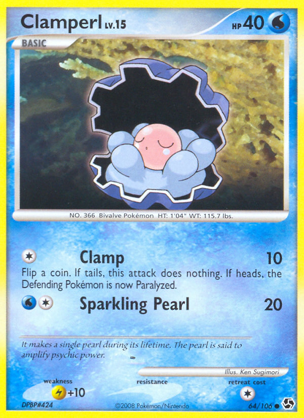 Clamperl (64/106) [Diamond & Pearl: Great Encounters] | Good Games Morley