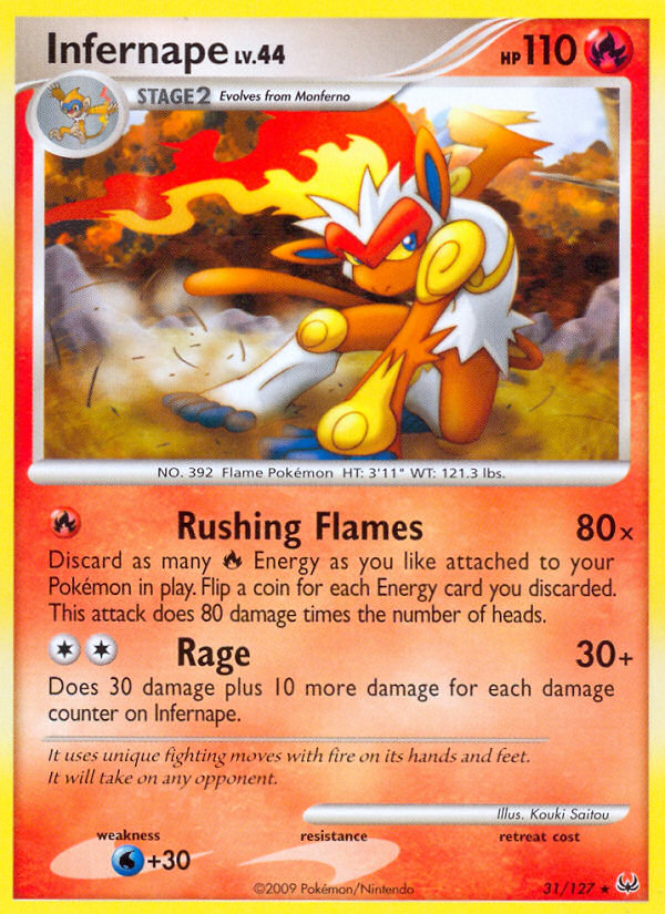 Infernape (31/127) [Platinum: Base Set] | Good Games Morley