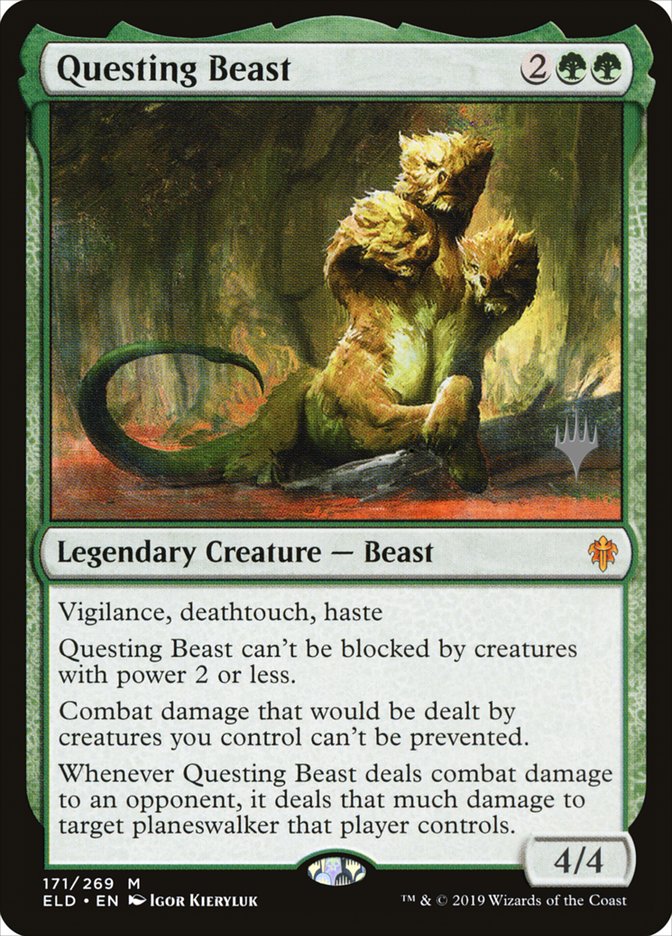 Questing Beast (Promo Pack) [Throne of Eldraine Promos] | Good Games Morley