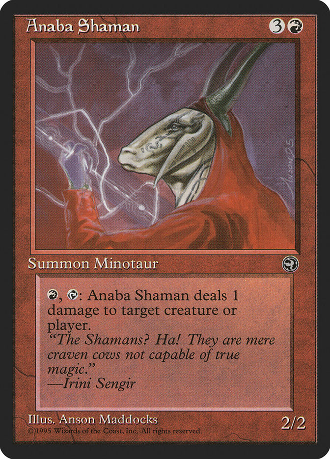Anaba Shaman (Irini Sengir Flavor Text) [Homelands] | Good Games Morley