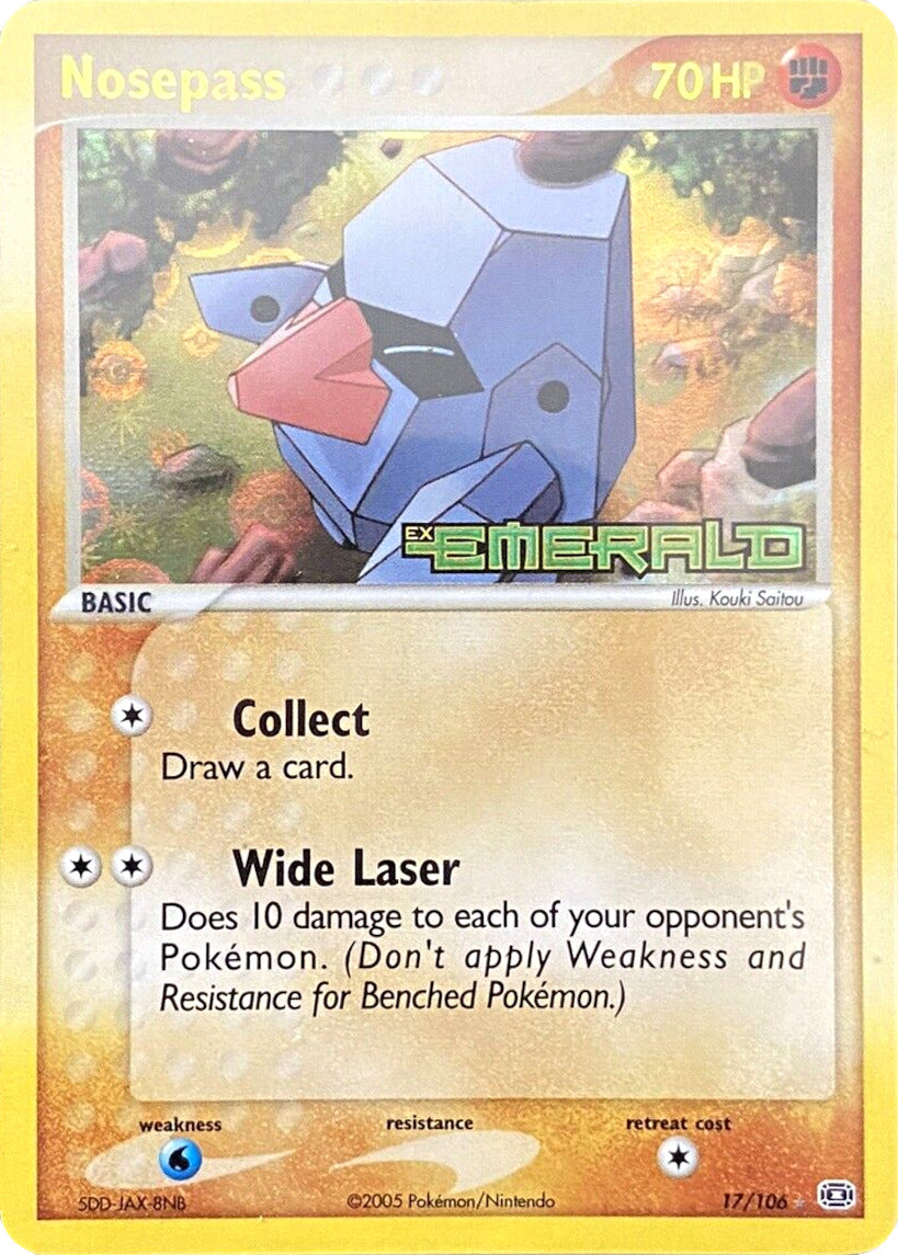 Nosepass (17/106) (Stamped) [EX: Emerald] | Good Games Morley