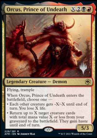Orcus, Prince of Undeath (Promo Pack) [Dungeons & Dragons: Adventures in the Forgotten Realms Promos] | Good Games Morley