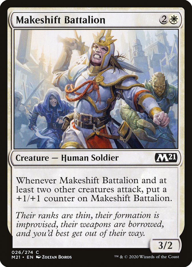 Makeshift Battalion [Core Set 2021] | Good Games Morley
