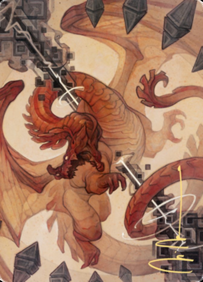 Soul Shatter Art Card (Gold-Stamped Signature) [Zendikar Rising Art Series] | Good Games Morley